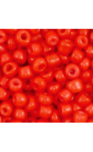 Seed beads 6/0 (4mm) Fiery red